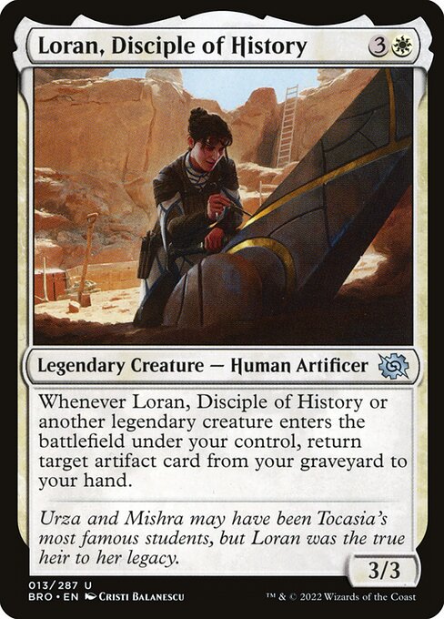 Loran, Disciple of History - The Brothers' War BRO - NM - 013 U (Foil)