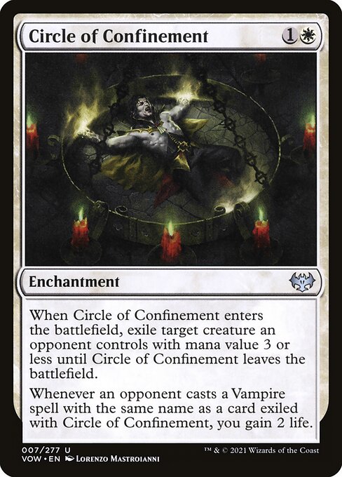 Circle Of Confinement - Innistrad: Crimson Vow VOW - NM - 007 U