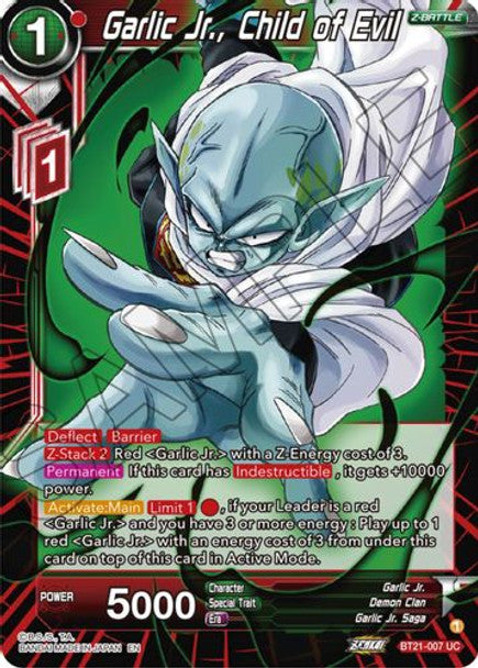 Garlic Jr., Child of Evil - BT21-007 UC - Z04 Wild Resurgence