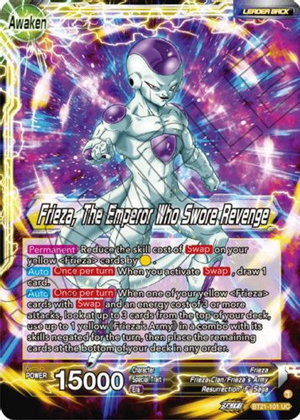 Frieza, The Emperor Who Swore Revenge - BT21-101 UC - Z04 Wild Resurgence