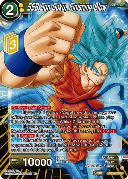 SSB Son Goku, Finishing Blow - BT21-103 R - Z04 Wild Resurgence