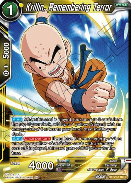 Krillin, Remembering Terror - BT21-116 C - Z04 Wild Resurgence