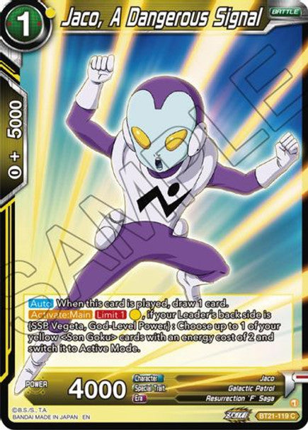 Jaco, A Dangerous Signal - BT21-119 C - Z04 Wild Resurgence