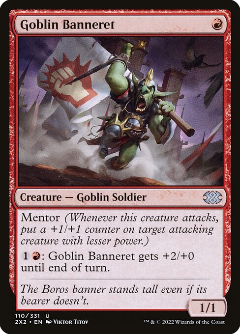 Goblin Banneret - Double Masters 2022 2X2 - NM - 110 U