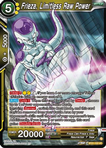 Frieza, Limitless Raw Power - BT21-112 UC - Z04 Wild Resurgence