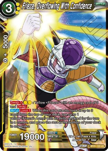 Frieza, Overflowing With Confidence - BT21-123 UC - Z04 Wild Resurgence