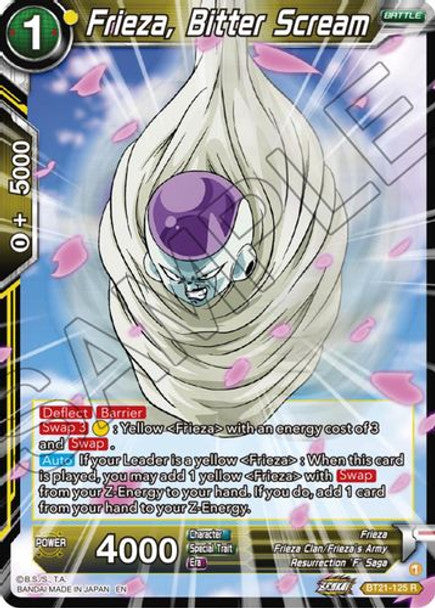 Frieza, Bitter Scream - BT21-125 R - Z04 Wild Resurgence