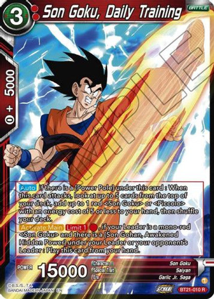 Son Goku, Daily Training - BT21-010 R - Z04 Wild Resurgence