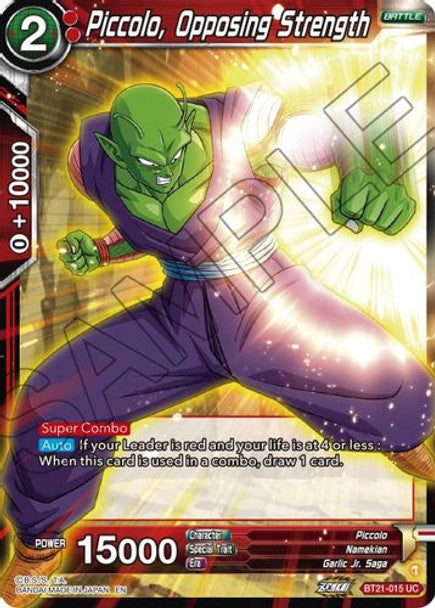 Piccolo, Opposing Strength - BT21-015 UC - Z04 Wild Resurgence