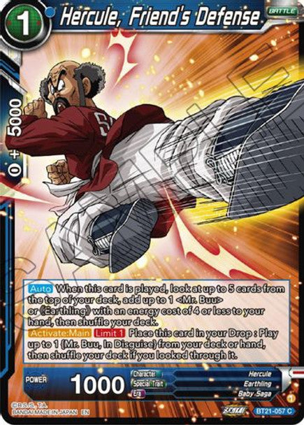 Hercule, Friend's Defence - BT21-057 C - Z04 Wild Resurgence