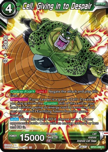 Cell, Giving in to Despair - BT21-089 C - Z04 Wild Resurgence