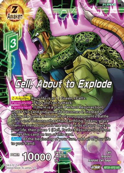 Cell, About to Explode - BT21-072 UC - Z04 Wild Resurgence