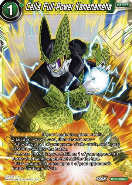 Cell's Full-Power Kamehameha - BT21-098 R - Z04 Wild Resurgence