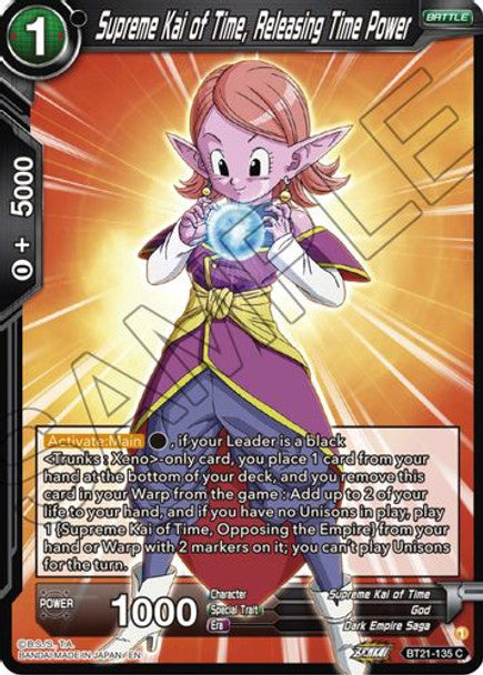 Supreme Kai of Time, Releasing Time Power - BT21-135 C - Z04 Wild Resurgence