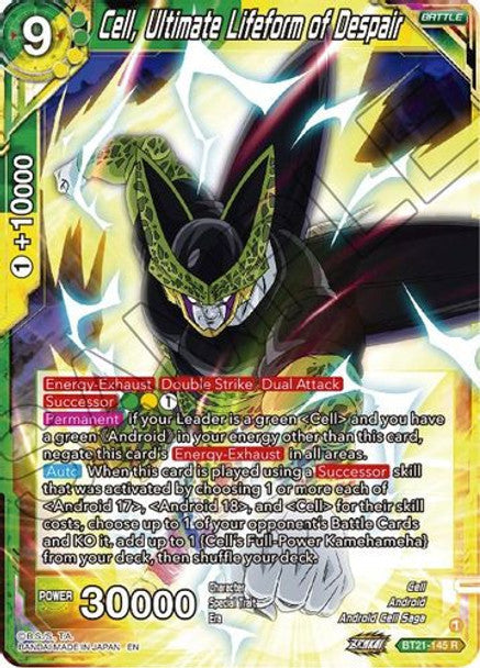 Cell, Ultimate Lifeform of Despair - BT21-145 R - Z04 Wild Resurgence