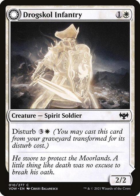 Drogskol Infantry // Drogskol Armaments - Innistrad: Crimson Vow VOW - NM - 010 C