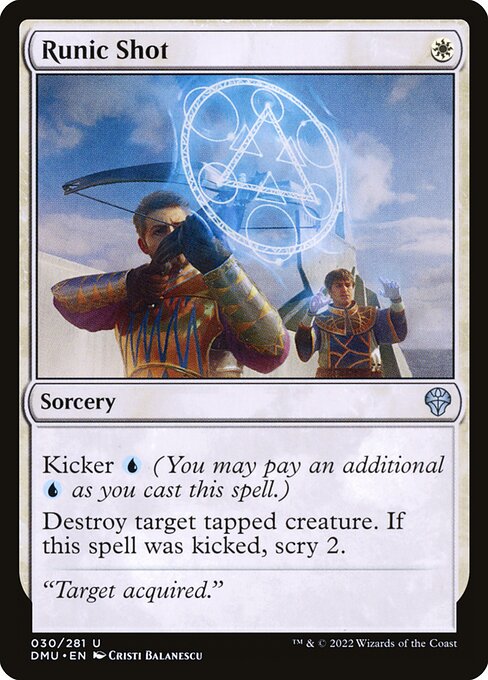 Runic Shot - Dominaria United DMU - NM - 030 U (Foil)