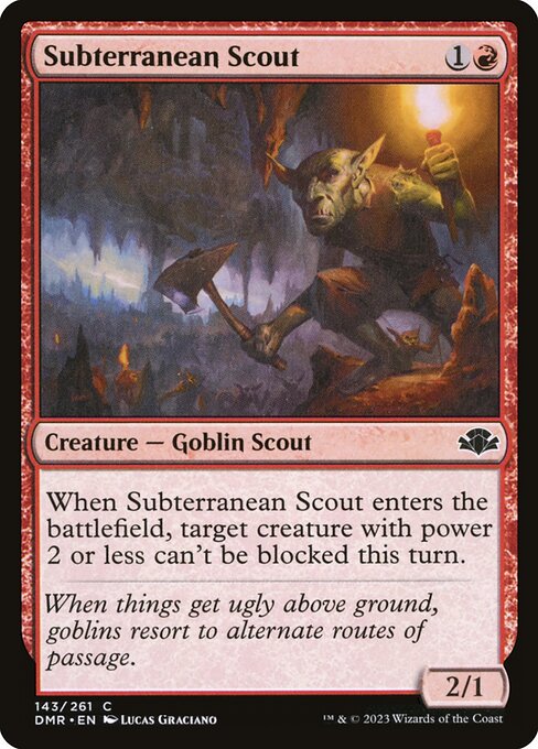 Subterranean Scout - Dominaria Remastered DMR - NM - 143 C