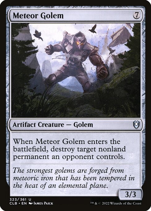 Meteor Golem - Battle for Baldur's Gate - CLB - NM - 323 U