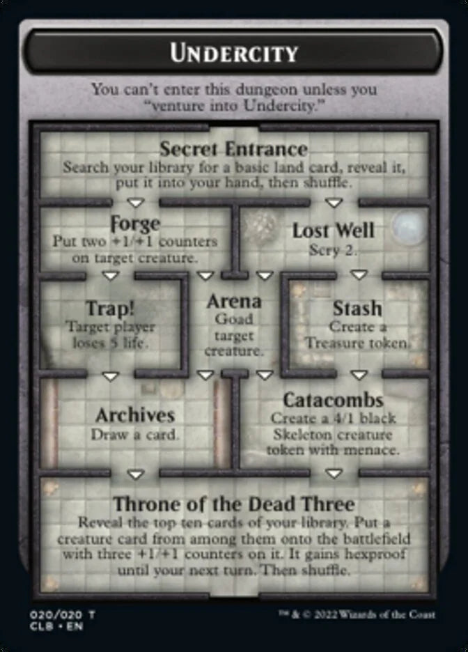 OVERSIZED The Initiative // Undercity Dungeon - Battle for Baldur's Gate CLB - NM - 20 T