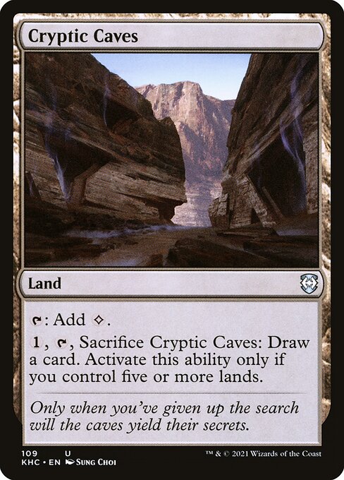 Cryptic Caves - Kaldheim Commander KHC - NM - 109 U