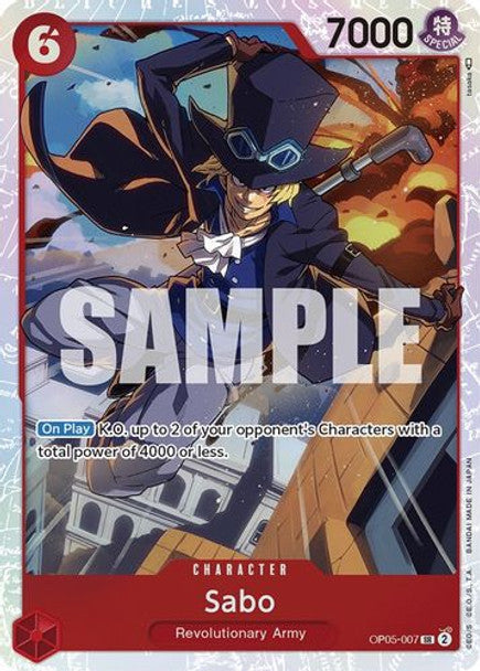 Sabo - OP05-007 SR - OP05 Awakening of the New Era - NM - One Piece Card Game (Foil)