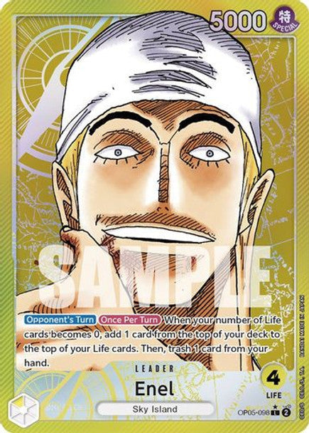 Enel - OP05-098 L - OP05 Awakening of the New Era - NM - One Piece Card Game (Alt Art Foil)