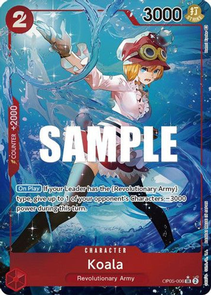 Koala - OP05-006 SR - OP05 Awakening of the New Era - NM - One Piece Card Game (Alt Art Foil)