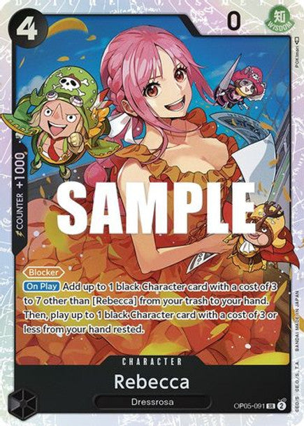 Rebecca - OP05-091 SR - OP05 Awakening of the New Era - NM - One Piece Card Game (Foil)