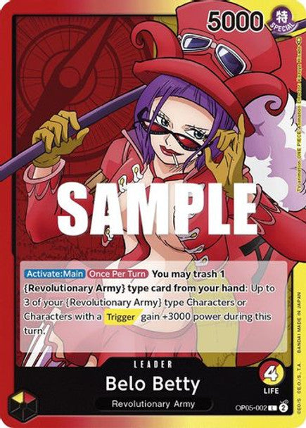 Belo Betty - OP05-002 L - OP05 Awakening of the New Era - NM - One Piece Card Game