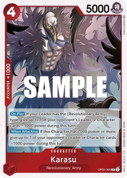 Karasu - OP05-005 R - OP05 Awakening of the New Era - NM - One Piece Card Game (Foil)