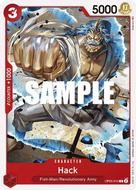 Hack - OP05-012 C - OP05 Awakening of the New Era - NM - One Piece Card Game