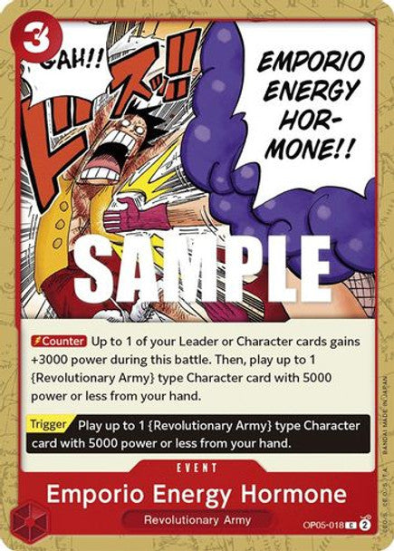 Emporio Energy Hormone - OP05-018 C - OP05 Awakening of the New Era - NM - One Piece Card Game