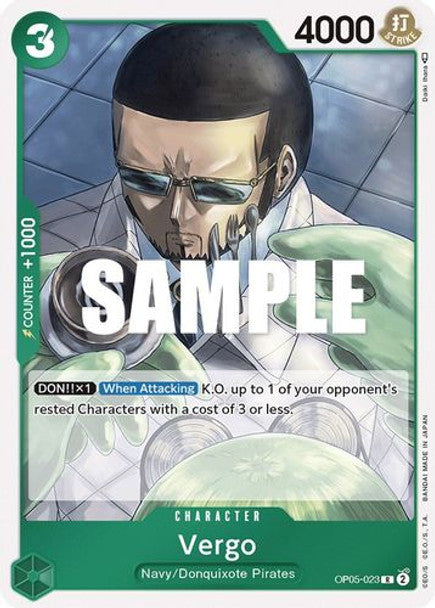 Vergo - OP05-023 R - OP05 Awakening of the New Era - NM - One Piece Card Game (Foil)