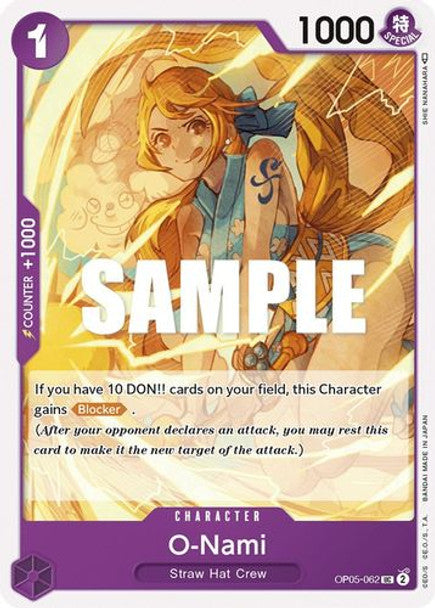 O-Nami - OP05-062 UC - OP05 Awakening of the New Era - NM - One Piece Card Game