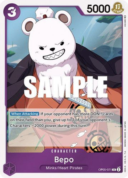 Bepo - OP05-071 R - OP05 Awakening of the New Era - NM - One Piece Card Game (Foil)