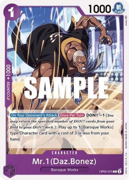 Mr.1(Daz.Bonez) OP05-075 C - OP05 Awakening of the New Era - NM - One Piece Card Game