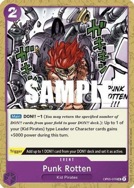 Punk Rotten - OP05-078 UC - OP05 Awakening of the New Era - NM - One Piece Card Game