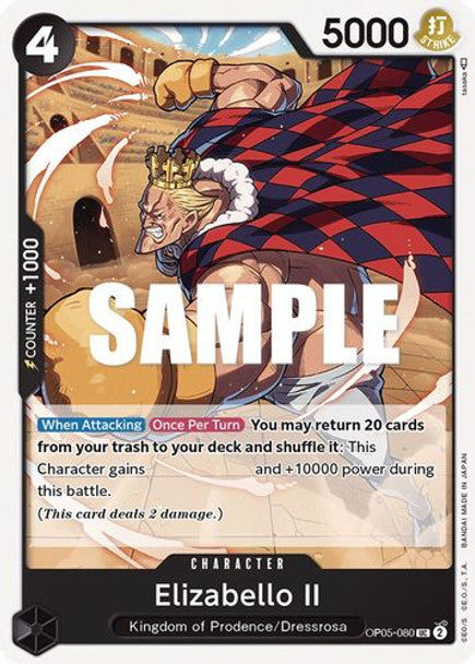 Elizabello II - OP05-080 UC - OP05 Awakening of the New Era - NM - One Piece Card Game