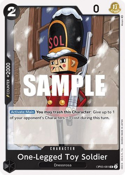 One-Legged Toy Soldier - OP05-081 UC - OP05 Awakening of the New Era - NM - One Piece Card Game