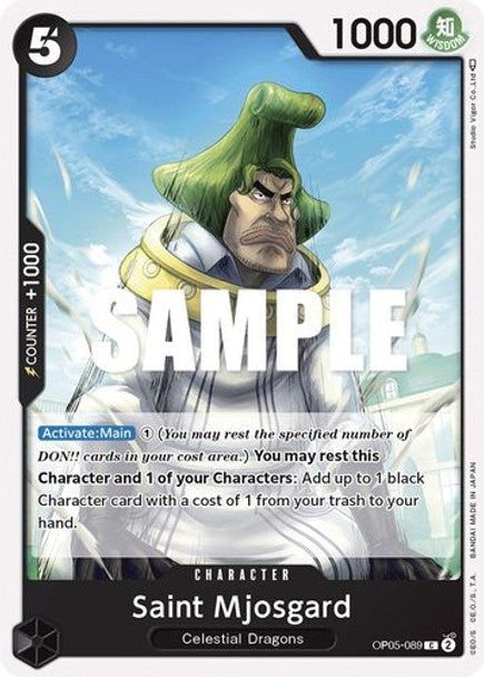 Saint Mjosgard - OP05-089 C - OP05 Awakening of the New Era - NM - One Piece Card Game