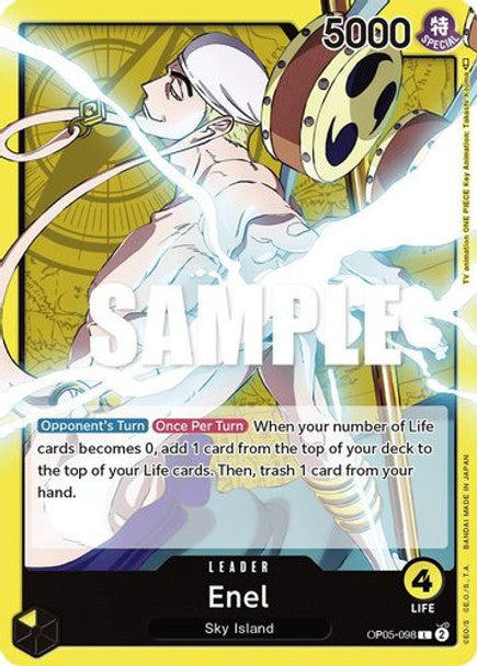 Enel - OP05-098 L - OP05 Awakening of the New Era - NM - One Piece Card Game