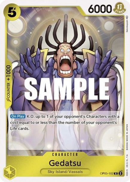 Gedatsu - OP05-102 R - OP05 Awakening of the New Era - NM - One Piece Card Game (Foil)