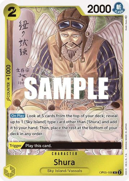 Shura - OP05-106 R - OP05 Awakening of the New Era - NM - One Piece Card Game (Foil)