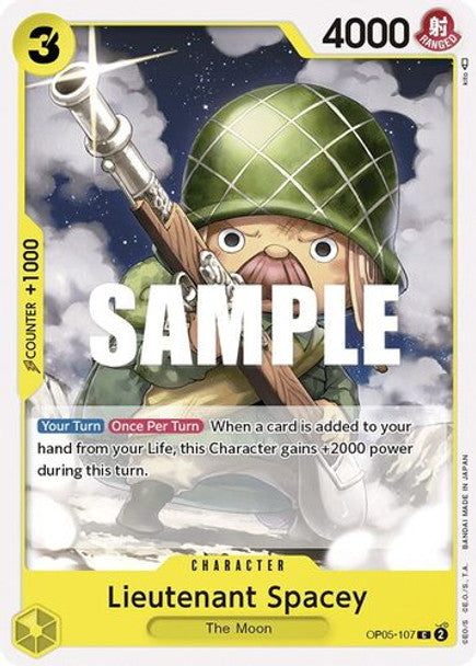 Lieutenant Spacey - OP05-107 C - OP05 Awakening of the New Era - NM - One Piece Card Game