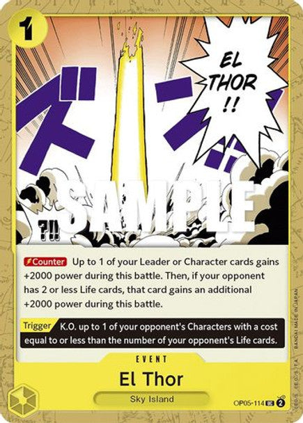 El Thor - OP05-114 UC - OP05 Awakening of the New Era - NM - One Piece Card Game