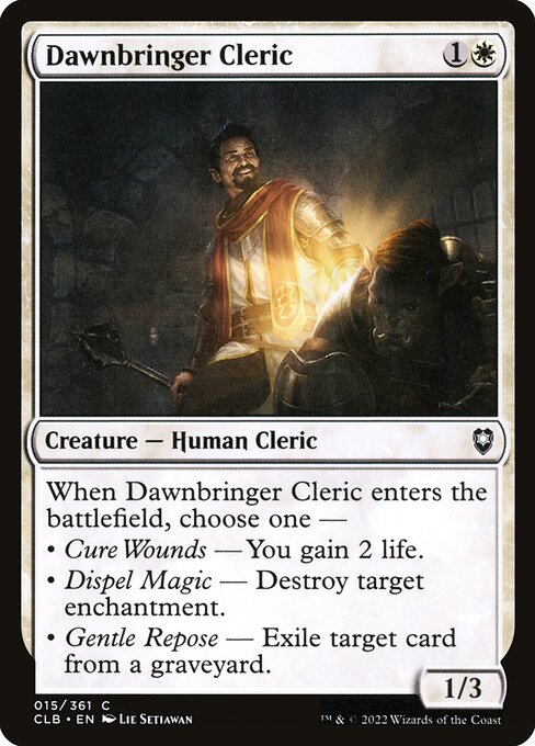 Dawnbringer Cleric - Battle for Baldur's Gate - NM - 015 C