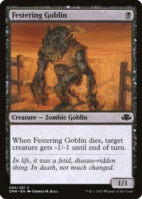 Festering Goblin - Dominaria Remastered DMR - NM - 085 C