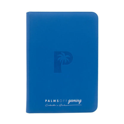 Collector's Series TOP LOADER Zip Binder (216 Capacity)(CLEAR) - BLUE - Palms Off Gaming