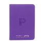 Collector's Series TOP LOADER Zip Binder (216 Capacity)(CLEAR) - PURPLE - Palms Off Gaming